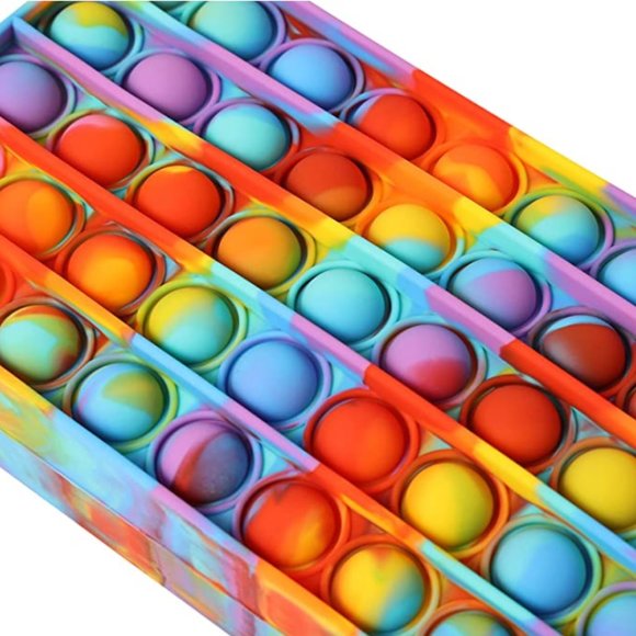 2 FOR $25 Pop It Fidget Tie Dye Pencil Cases - Picture 2 of 6